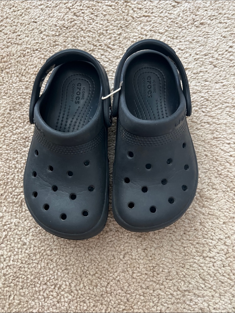 Boys Black Crocs
